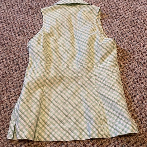 Plaid collar tank top - Picture 5 of 5
